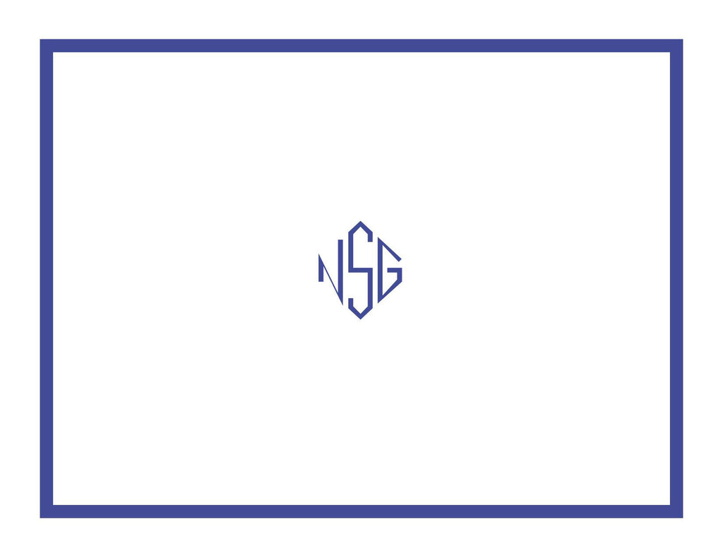 Diamond Monogram with Border