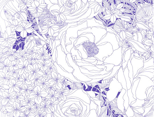 Flower Garden Blue
