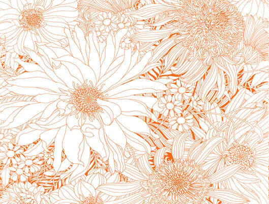 Flower Garden Orange