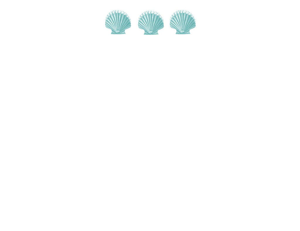 Scallop Shells Correspondence Card